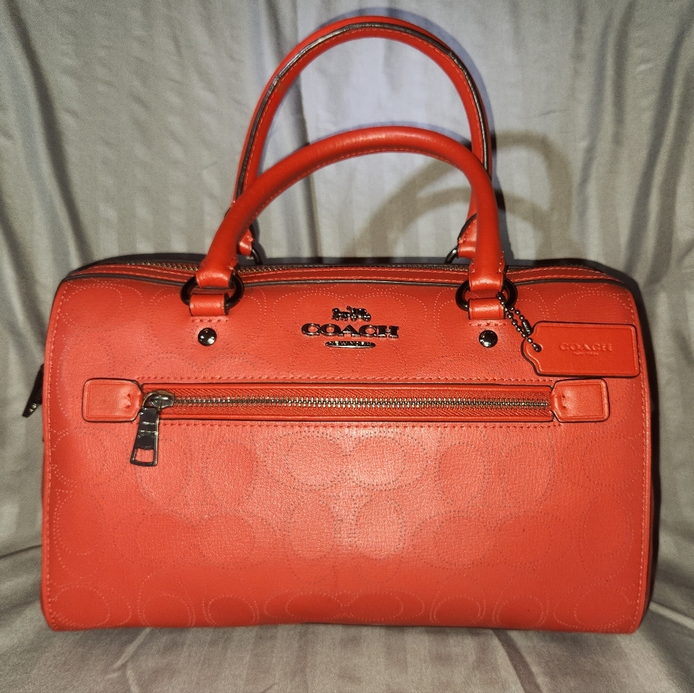 COACH Rowan red leather handbag